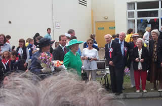 Queen meeting the public